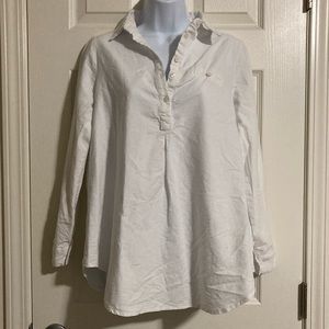 BDG White Top 100% Cotton Long Sleeve Breezy Breathable Fall